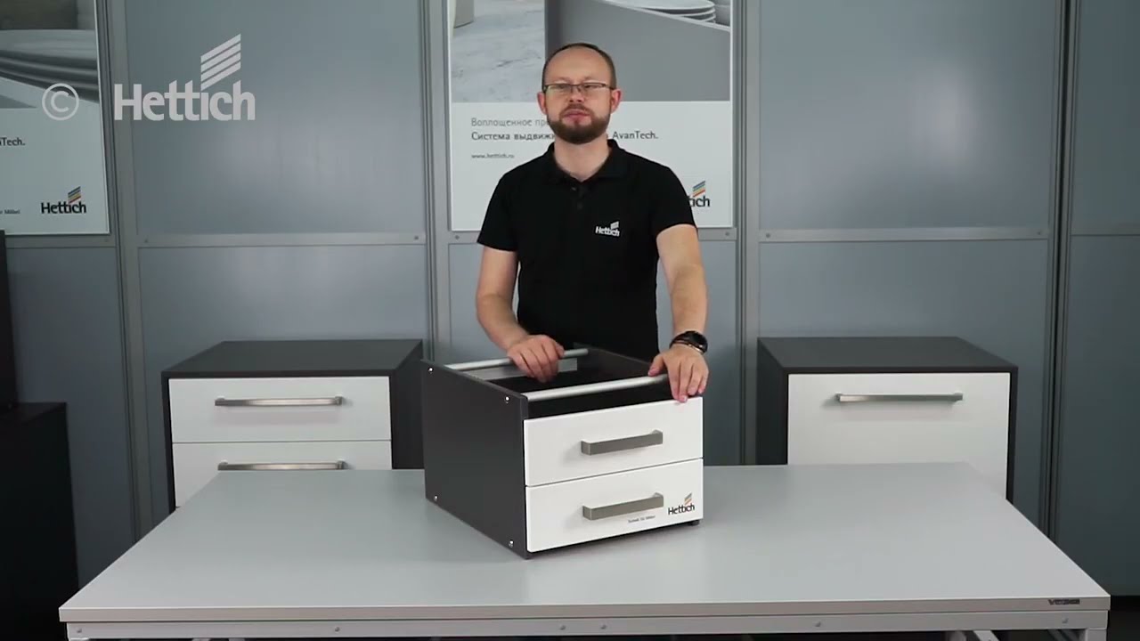 Обзор новой системы выдвижных ящиков AvanTech YOU от Hettich, сборка, установка и регулировка ящика