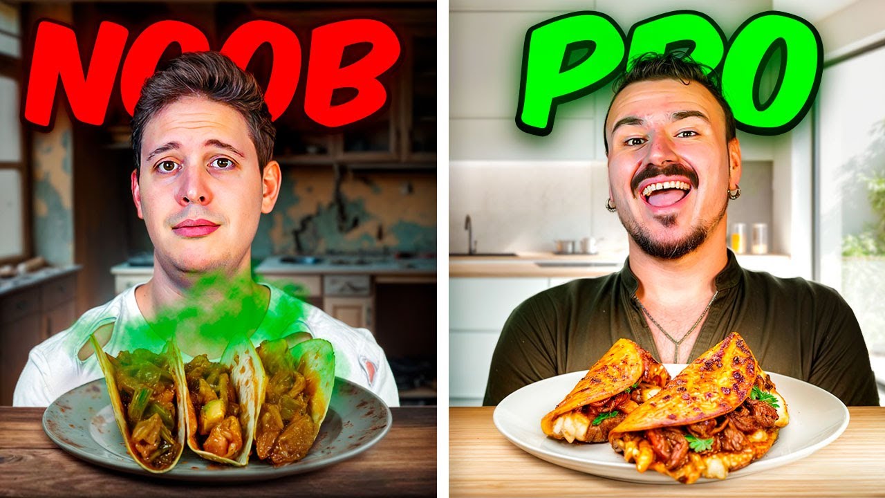 TACOS MEXICANOS con ZerosPoker | Noob vs Pro