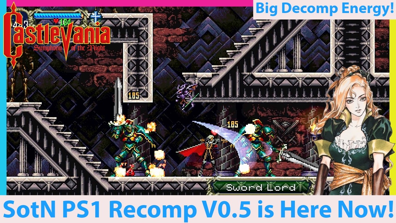 Castlevania Symphony of the Night Recomp BIG Updates! V 0.5 is Out
