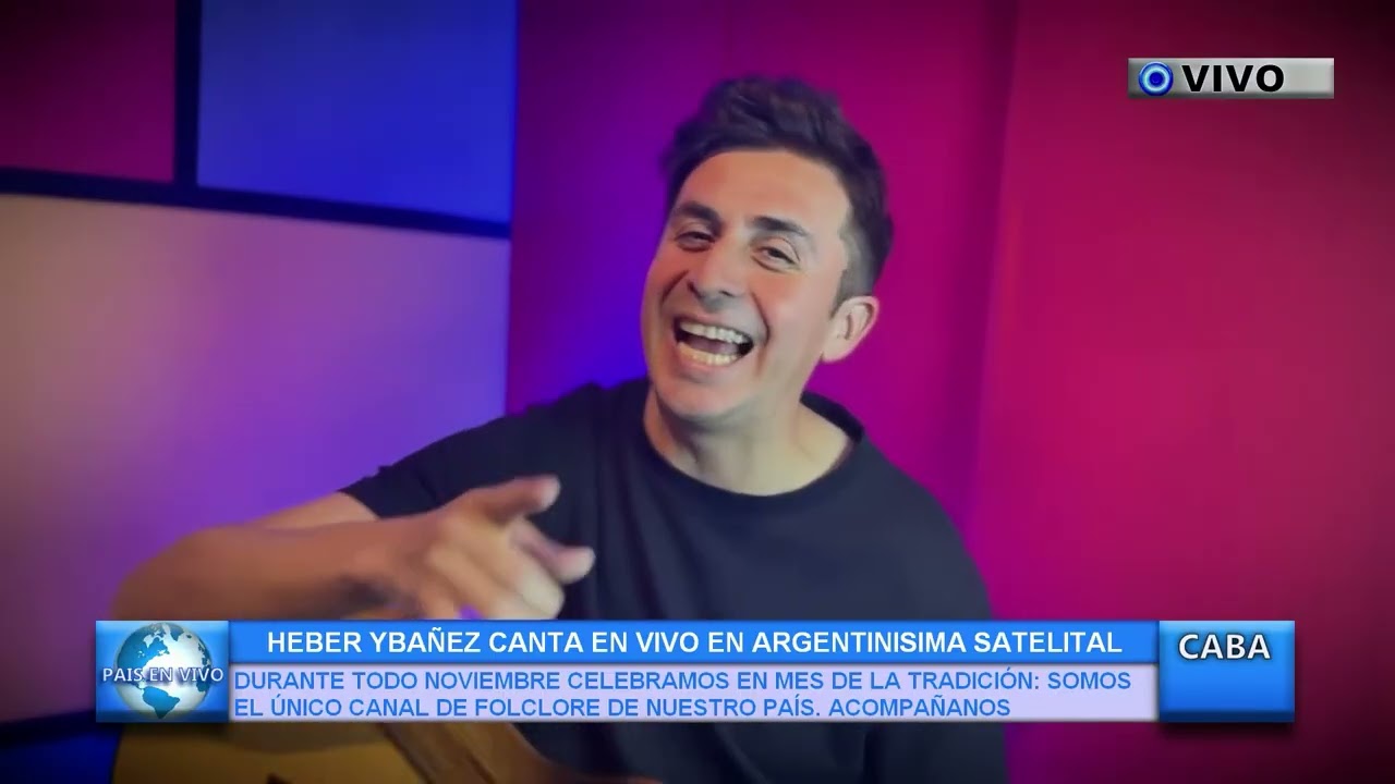 HEBER YBA&Ntilde;EZ CANTA EN VIVO EN ARGENTINISIMA SATELITAL