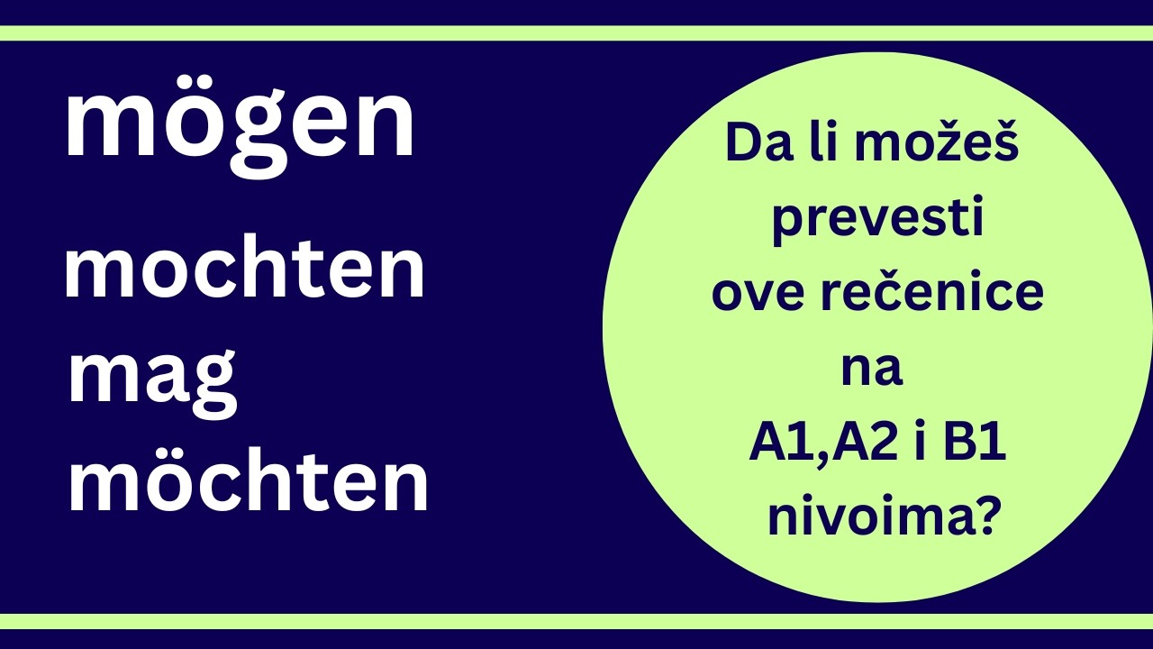 PREVOD Rečenice sa mögen!Da li možeš prevesti ove rečenice?