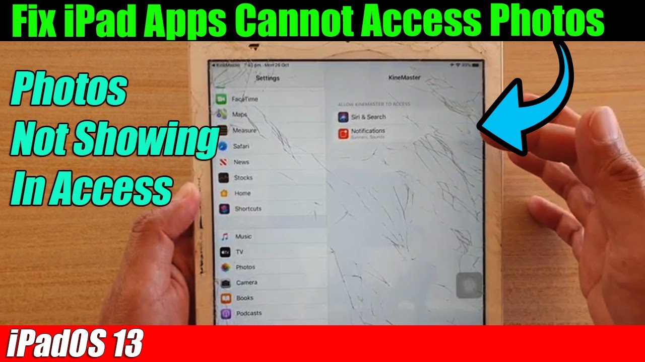 Fix iPad Apps Cannot Access Photos And Doesn't Show Up in Settings } Privacy } Photos