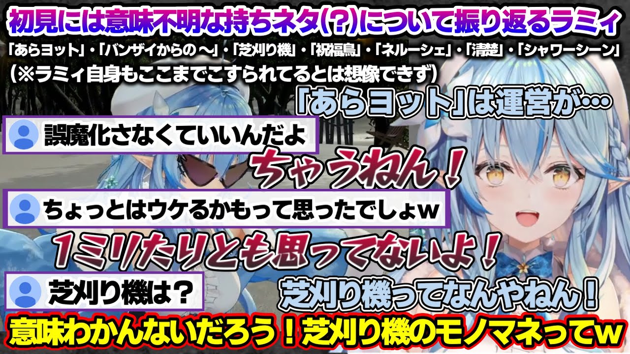 最近の雪花ラミィしか知らない人にとっては意味不明な数々の持ちネタ(?)について振り返るラミィちゃんｗ【雪花ラミィ/ホロライブ/切り抜き/らみらいぶ/雪民】