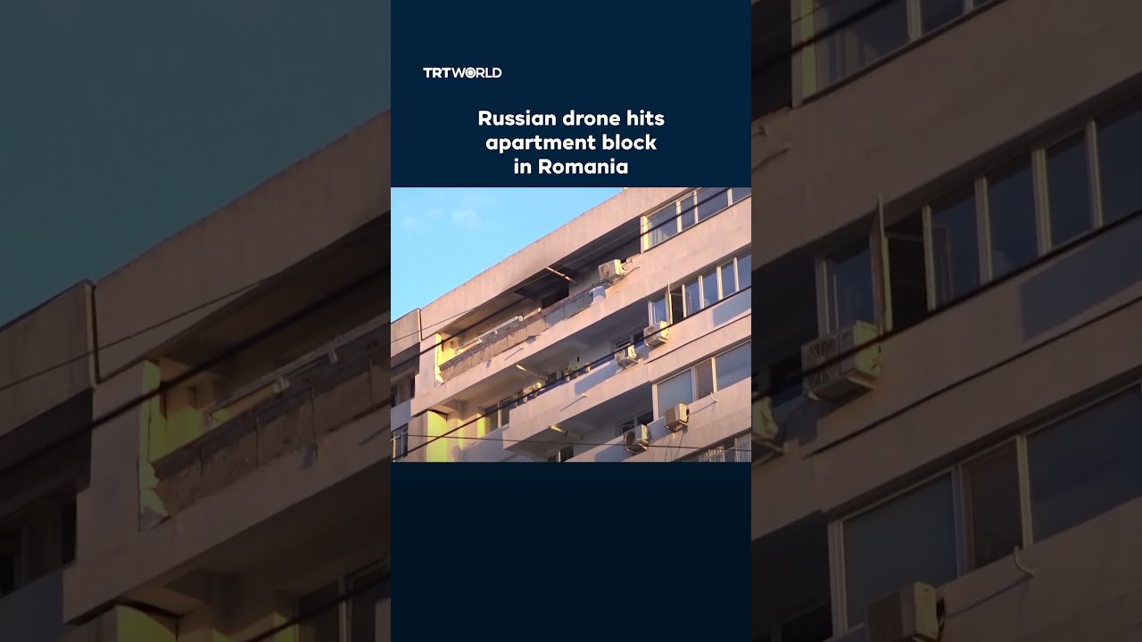 Russian drone crashes into apartment block in Romania
