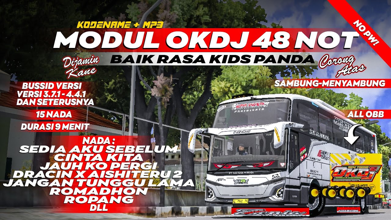 VIRAL‼️SHARE KD BASURI 48 NOT KIDS PANDA😎🤙NOPW! FULL NADA BARU! BIKIN CANDU!😋|| BUSSID V3.7.1-V4.4.1