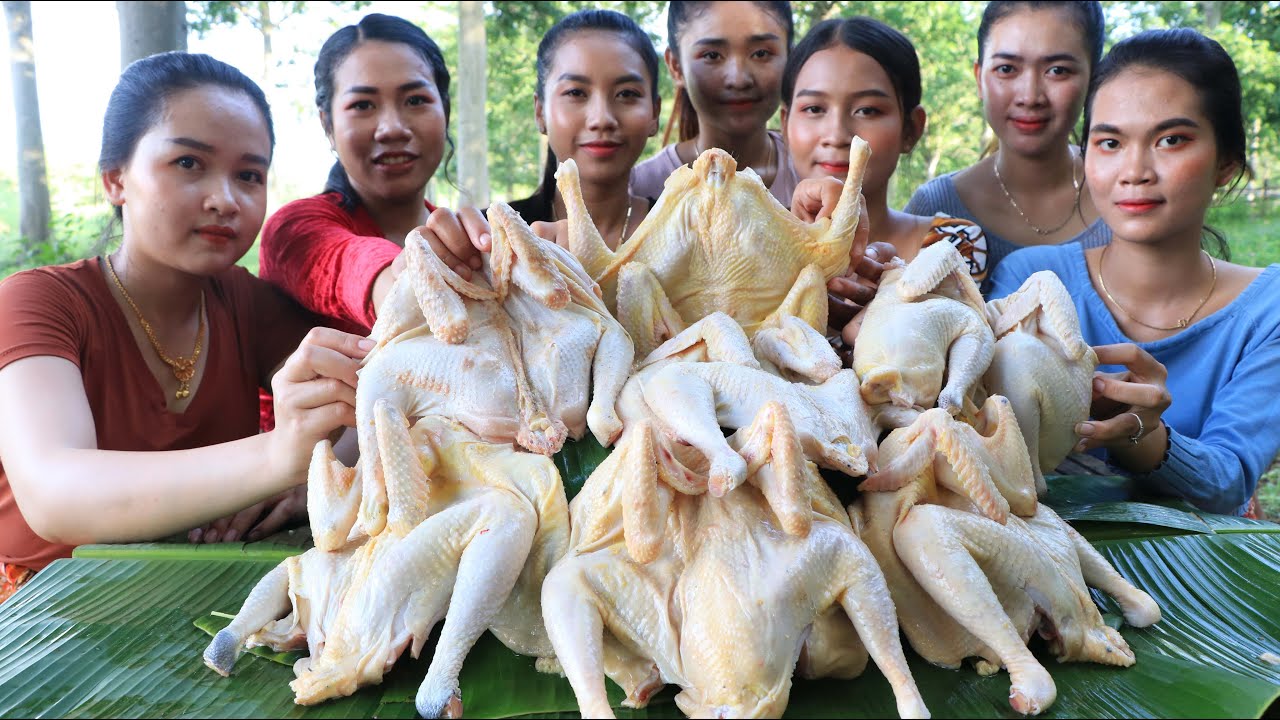 Wow cooking chicken soup and stir-fry recipe in my family - Amazing video