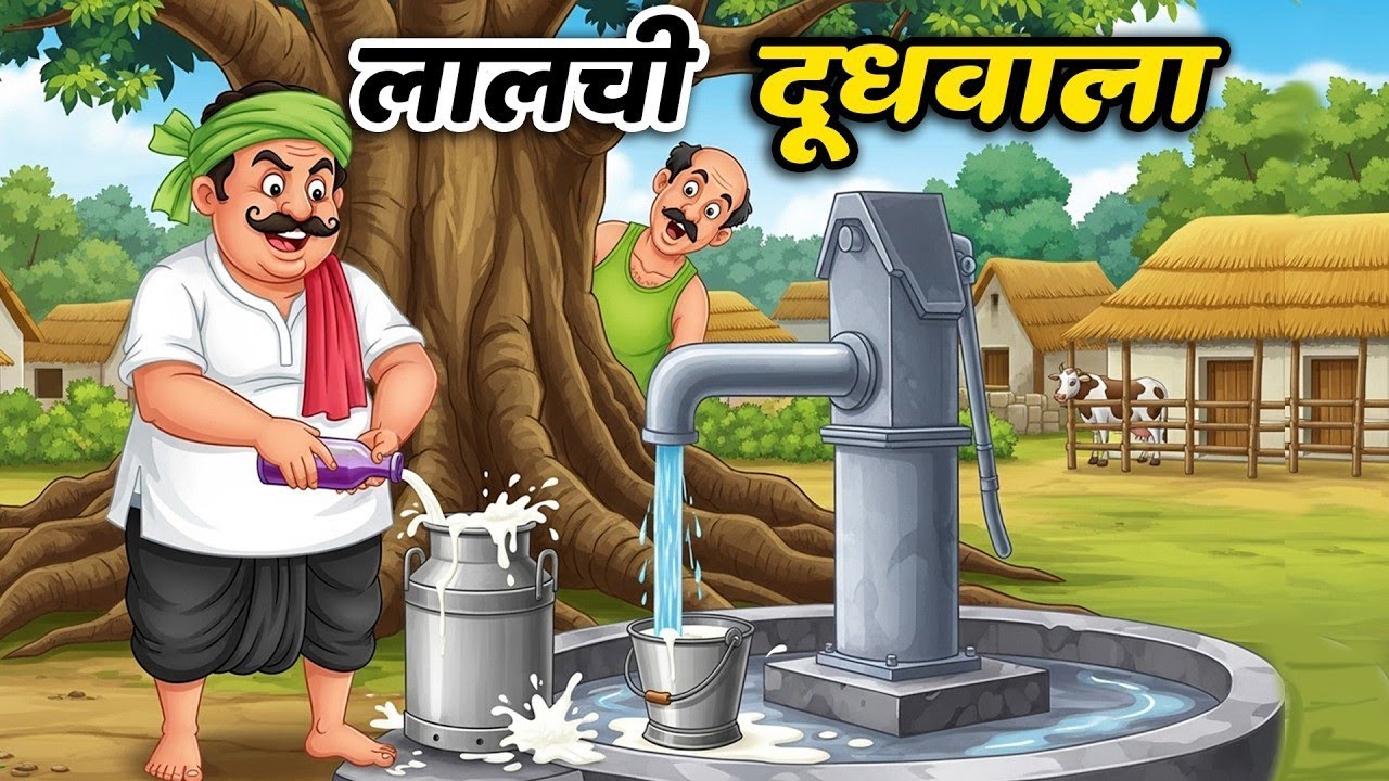 लालची दूधवाला | LALCHI DOODHWALA |Hindi Kahani | Hindi Cartoon | Moral Stories | Kahaniya