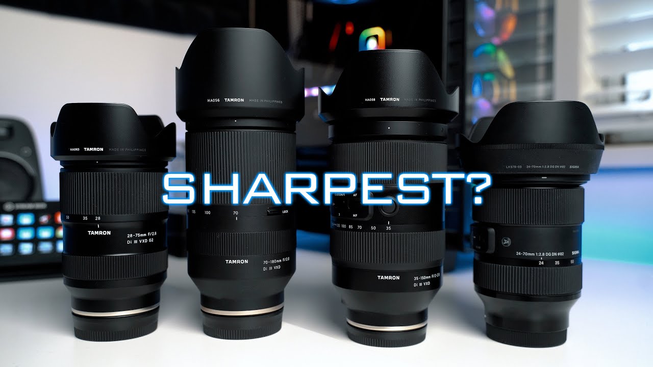 Tamron 35-150 vs 70-180 vs 28-75 G2 vs 24-70 Sigma ART Sharpness Comparison
