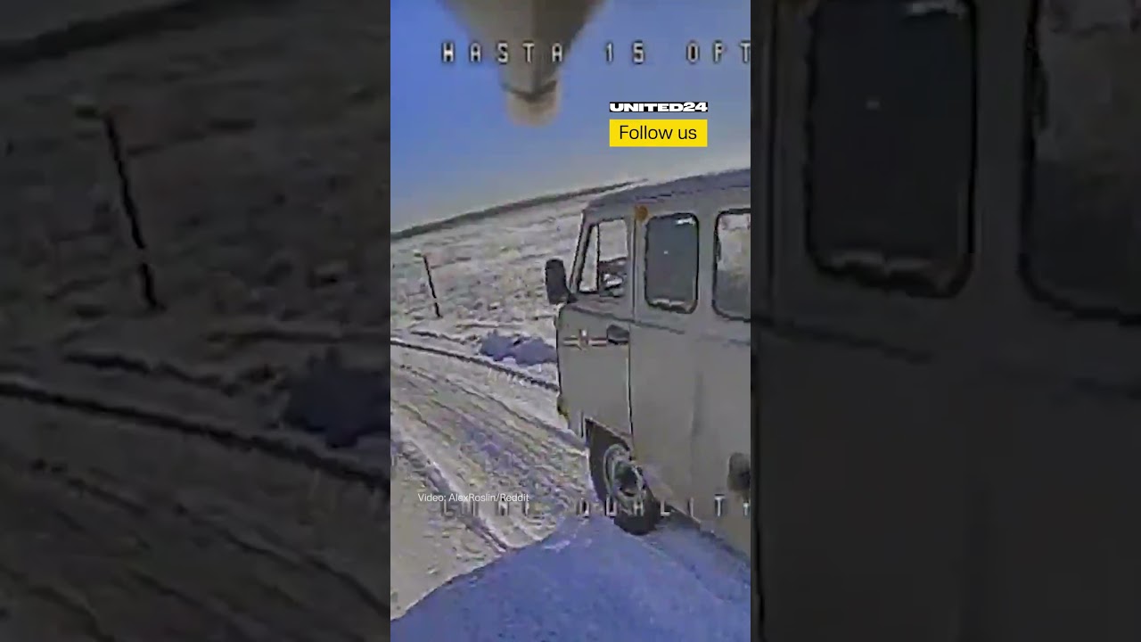 Ukrainian FPV Drone Finds Its Target Under Enemy Anti-Drone Nets #warinukraine
