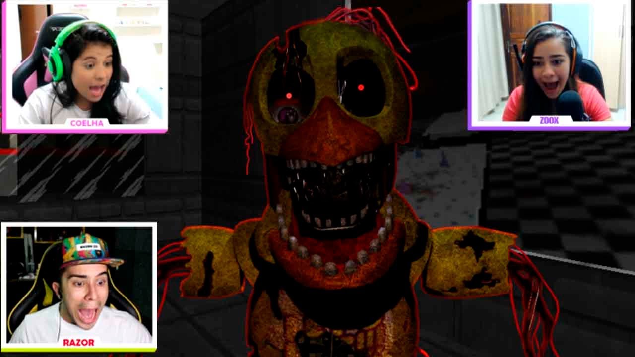3 FACECAMS NO FIVE NIGHTS AT FREDDY'S MULTIPLAYER E DEU MUITO RUIM !