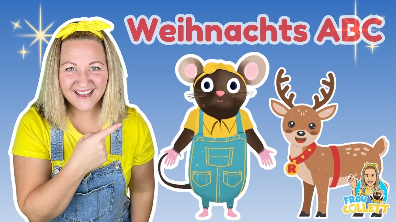 🎄 Weihnachten im Buchstabenwald: Mimi Maus lernt den scht-Laut & liest Stern! ⭐ | Kindervideo