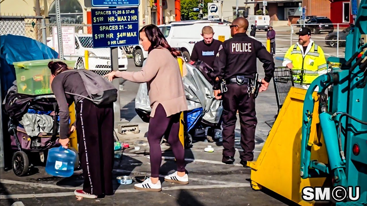 𝗕𝗔𝗖𝗞 𝗧𝗢 𝗕𝗔𝗖𝗞: LAPD and City Crews Return Less Than 24 Hours Later for Another Venice Homeless Sweep