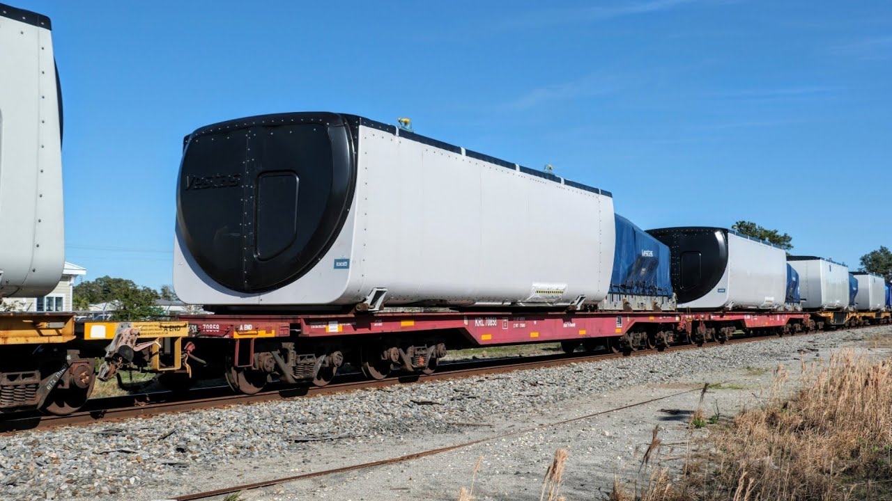 Wind Turbine Generators on NS P29: New Bern to Morehead City, NC - 3/11/2024