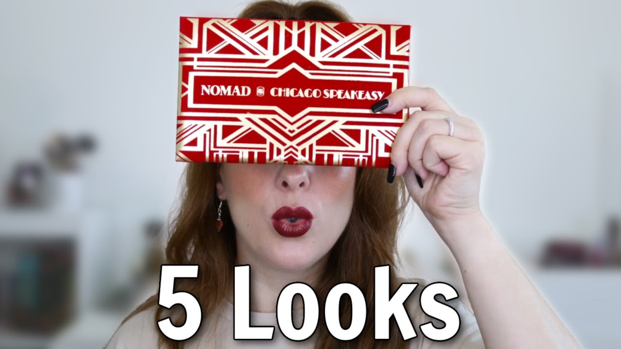 Я использовала ВСЕ оттенки палетки Nomad Cosmetics Chicago Speakeasy | 5 образов на каждый день!