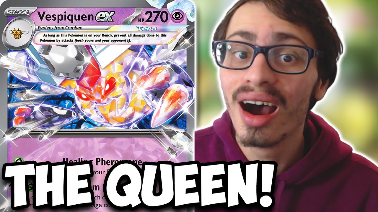 Vespiquen ex Is The QUEEN Of Spread Decks! Multi KO Attack w/Leafeon V Obsidian Flames PTCGL