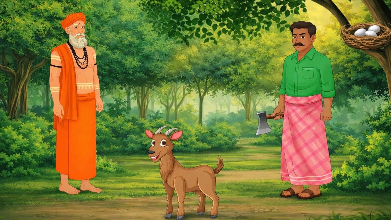 बकरी की रहस्यमय कहानी जंगल में लकड़हारे के साथ ||MOHAN LAKADHARA MORAL STORY HINDI CARTOON NEW VIDEO