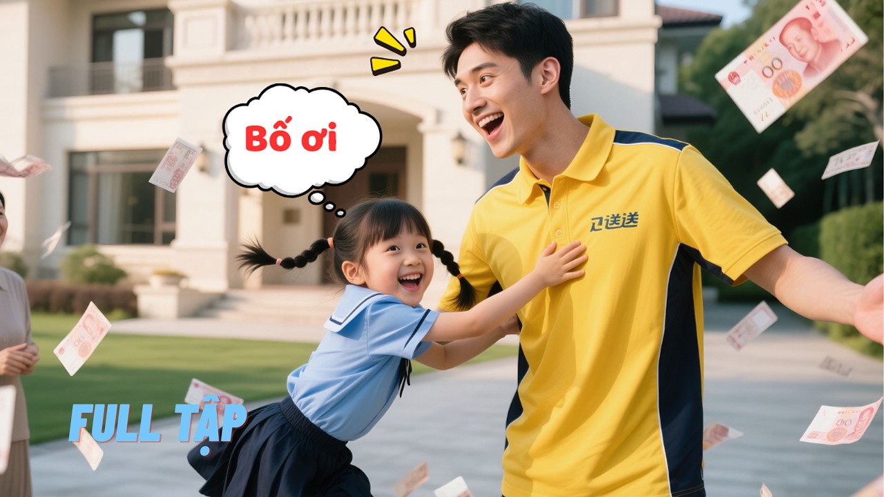 Bé gái gọi anh Shipper là bố, ai ngờ thân phận lại là Chủ tịch tập đoàn trăm tỷ ai cũng săn đón