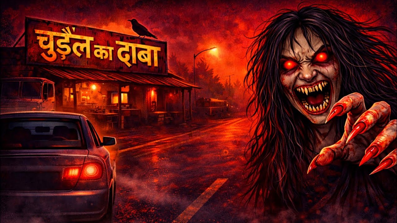 रात 2 बजे बंद हुई गाड़ी… सामने था चुड़ैल का ढाबा | Animated Horror Stories | Hindi Horror Stories