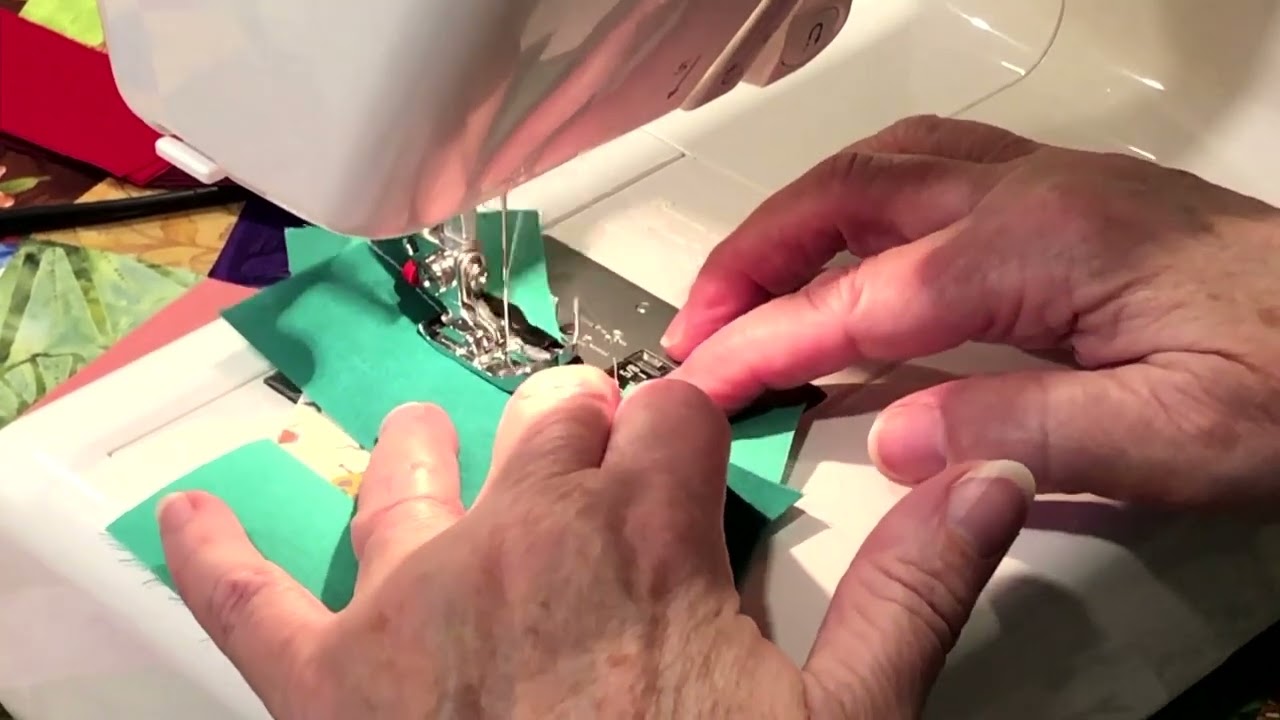 How to use the Hexagon Trim Tool Ruler with Phyllis for Mad Moody Quilting Fabrics