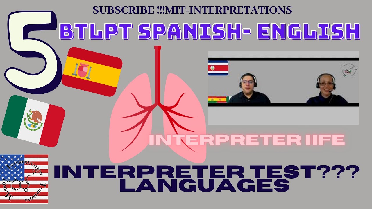 #5 Spanish English BTLPT Bilingual Medical Terminology Vocabulary/ Language test