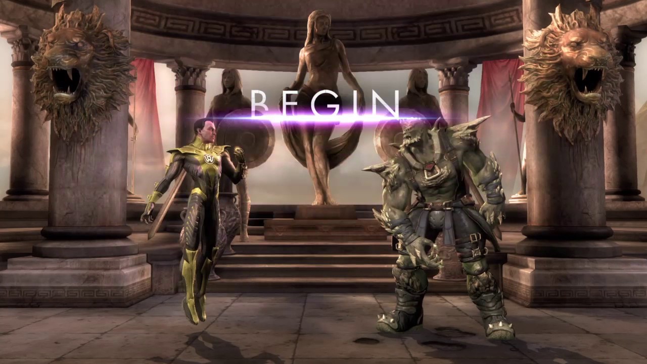 Injustice: Gods Among Us Ultimate Edition Sinestro Gameplay Fully Charged Battle