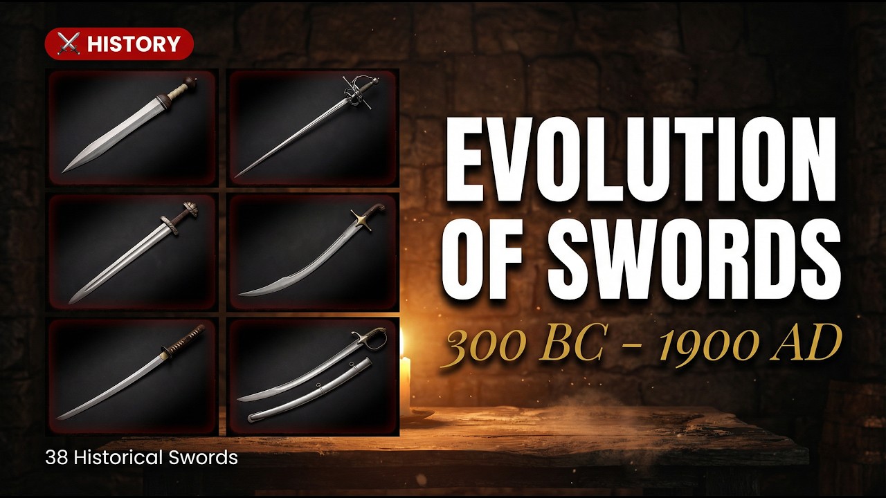 How Swords Evolved Over 2,200 Years (300 BC - 1900 AD)