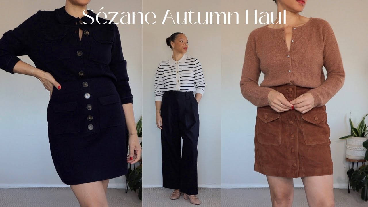 Sézane Autumn Try On haul | Betty, Gaspard, Paula babies