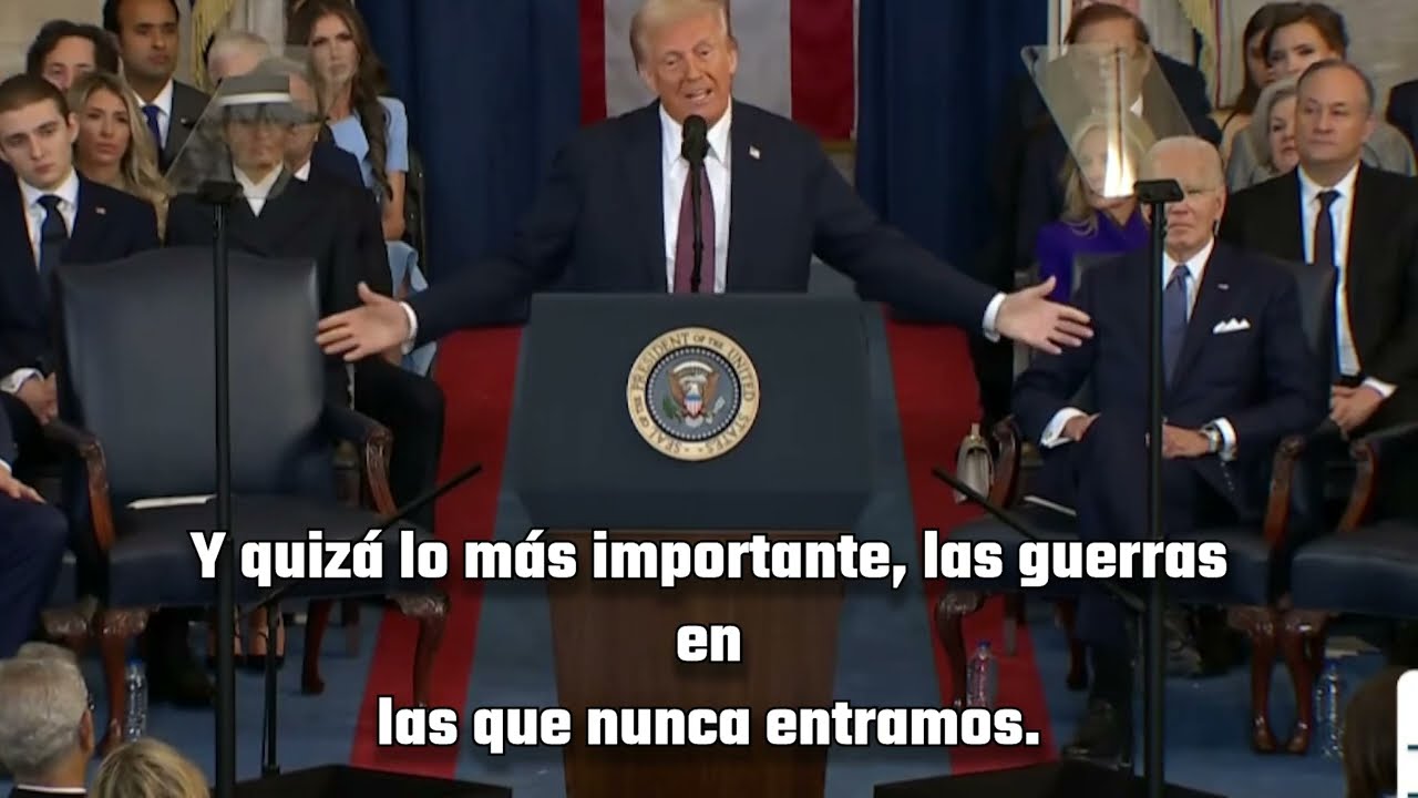 Discurso de Trump completo 20 enero 2025 con subtítulos en español