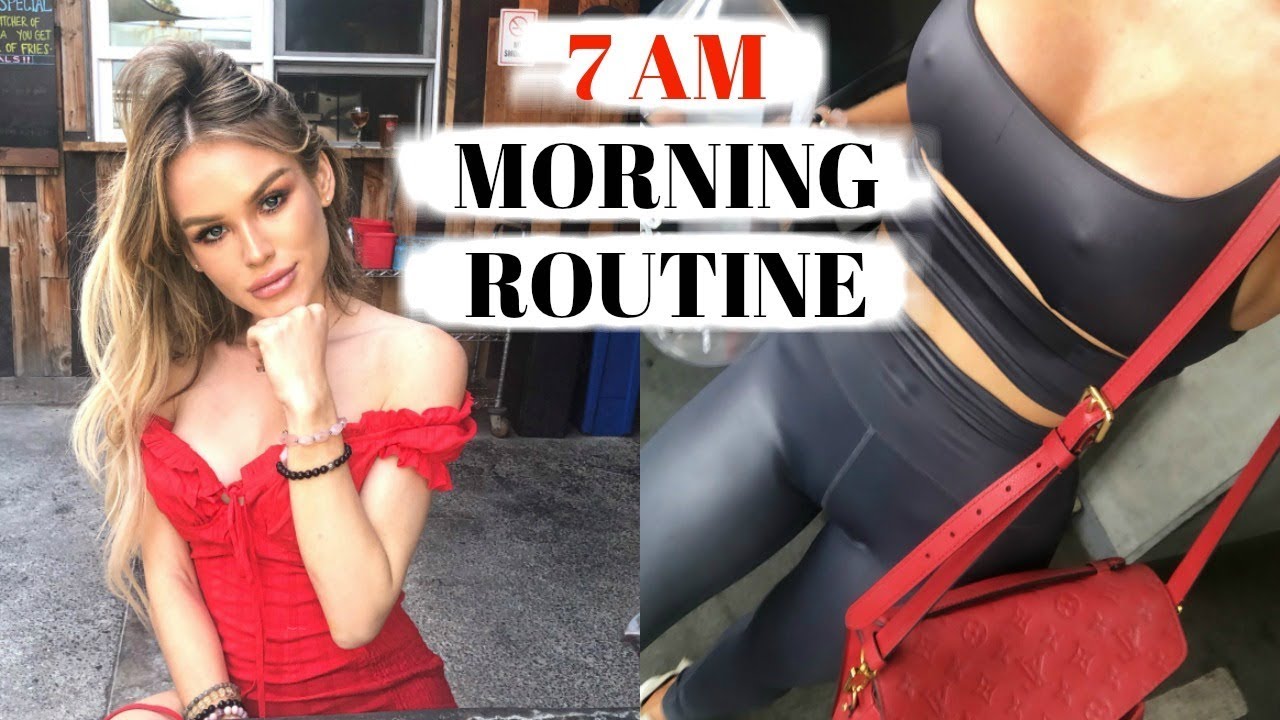 7 AM MORNING ROUTINE, SKINCARE ROUTINE & GROCERY HAUL