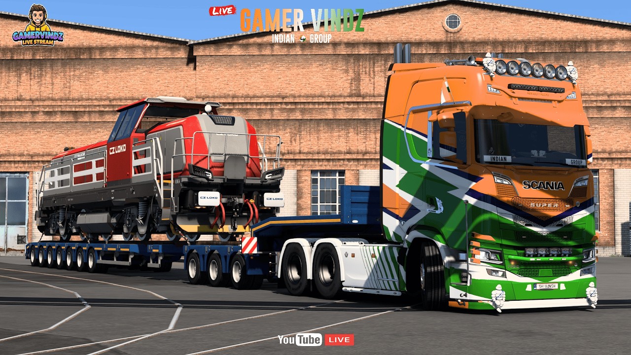 MEGA INDIAN CONVOY IN ETS2! 🚚💨 | Euro Truck Simulator 2 Multiplayer LIVE | GamerVindz
