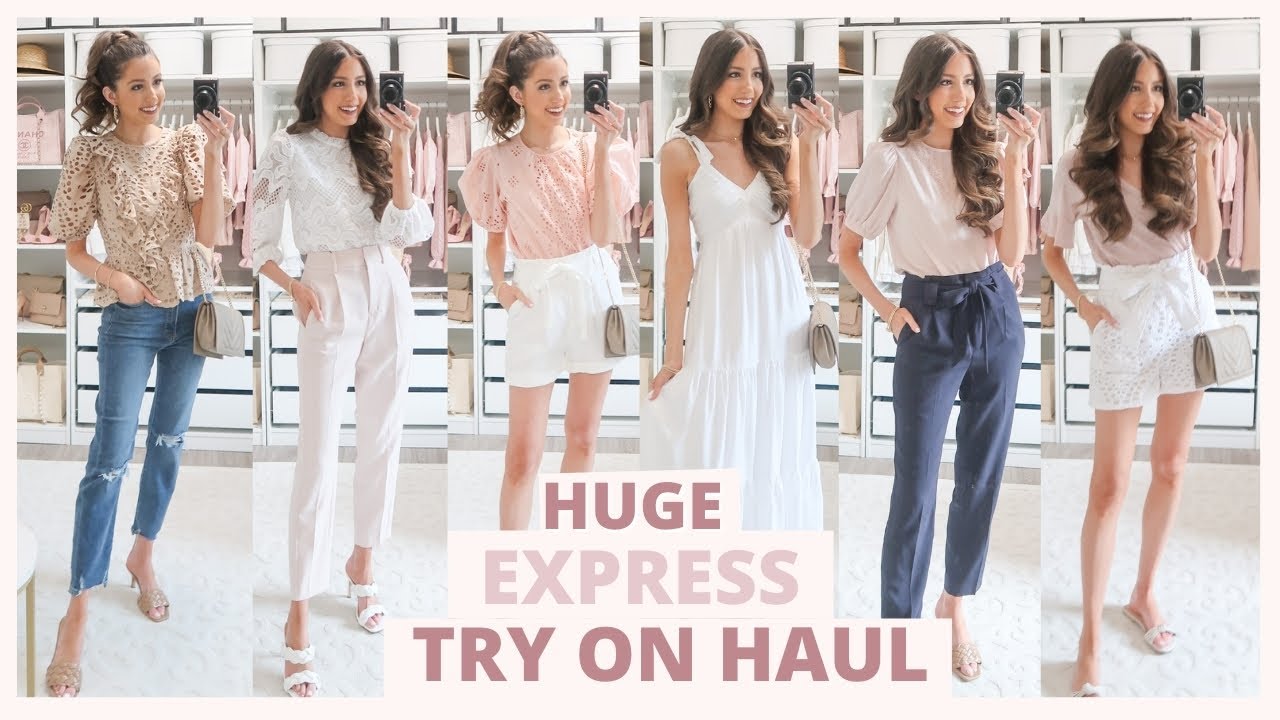 HUGE EXPRESS SPRING TRY ON HAUL 2021 | Everyday, Workwear, and Dressy Outfit Ideas