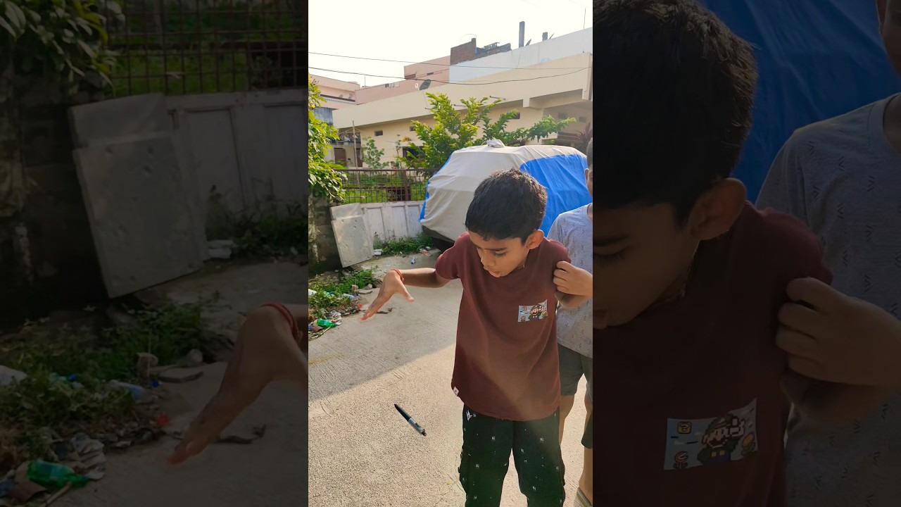 electric shock pen prank on street kids 😃 #prankshorts #prank #prankvideo #goviral #trendingshorts