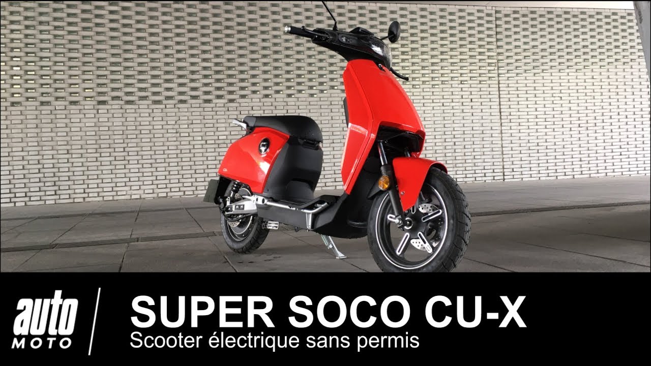 Super Soco CU-X ESSAI Scooter électrique approuvé Ducati