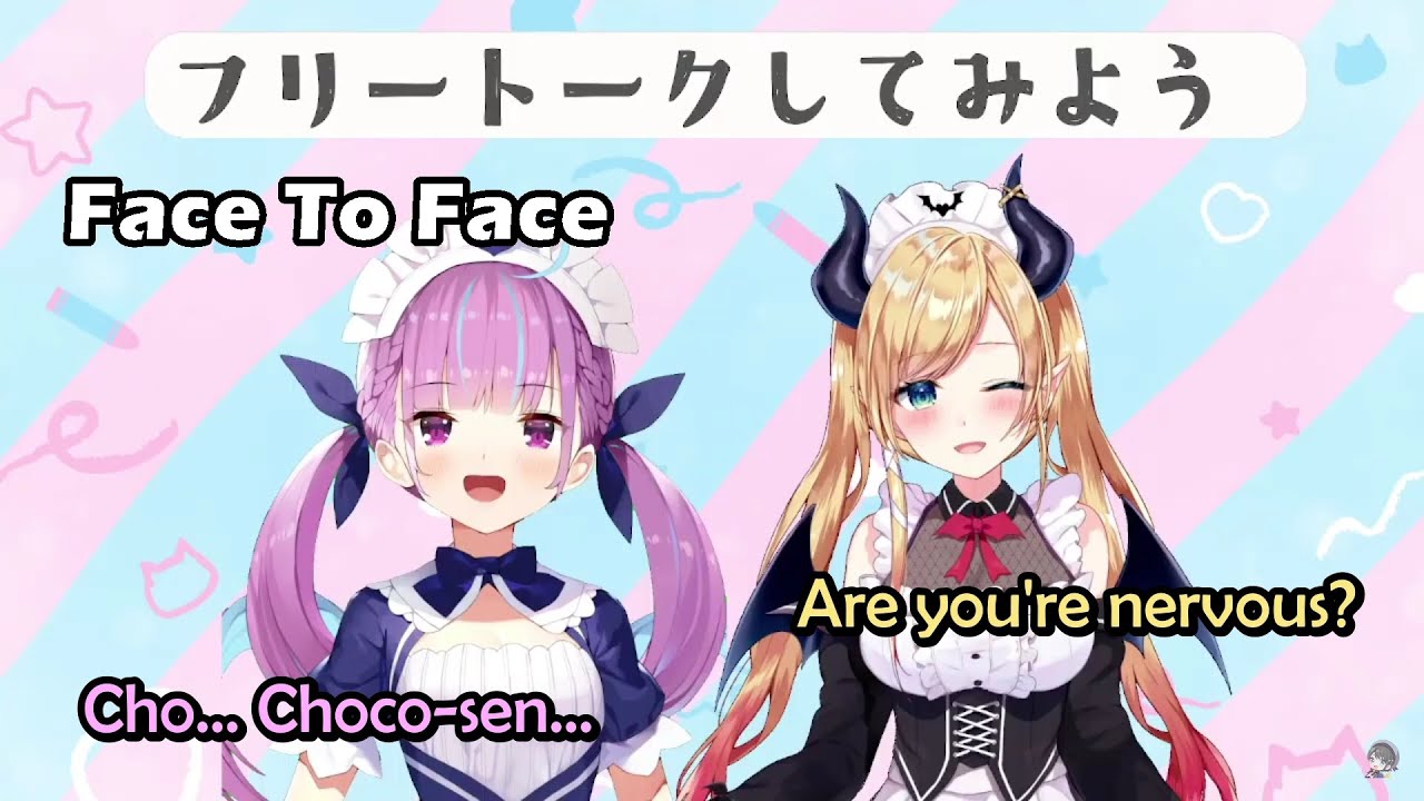 Aqua Being So Nervous When She's Talking With Choco-sensei on Stream After So Long【Hololive Eng】