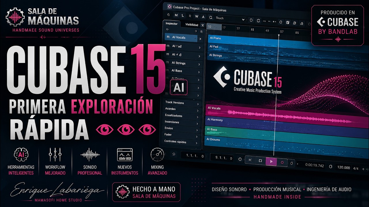 CUBASE 15 AI Exploraci&oacute;n r&aacute;pida 👀👀👀