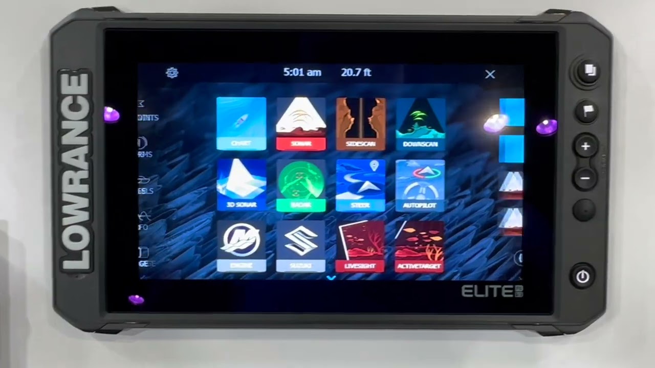 Демонстрация Lowrance Elite FS 9 Sonar GPS
