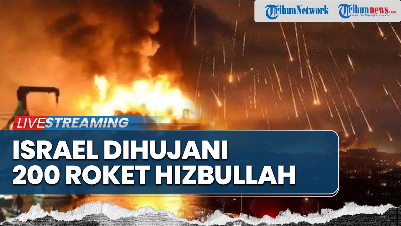 🔴Israel Dihujani 200 Roket Hizbullah hingga Kapal Nuklir USS Gerald R. Ford Terbakar di Laut Merah