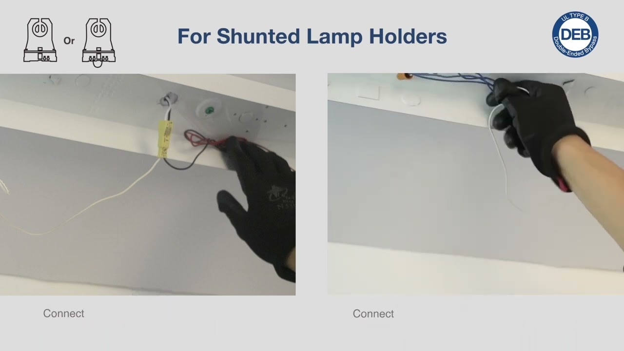 Double-Ended Bypass Linear LED Lamps Installation | Green Creative