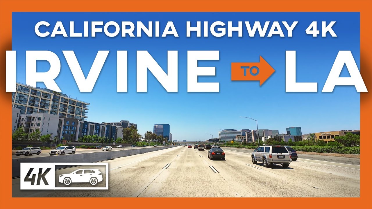 4K Ambient Drive: Irvine → Los Angeles | Calm Highway Scenery for Focus & Study