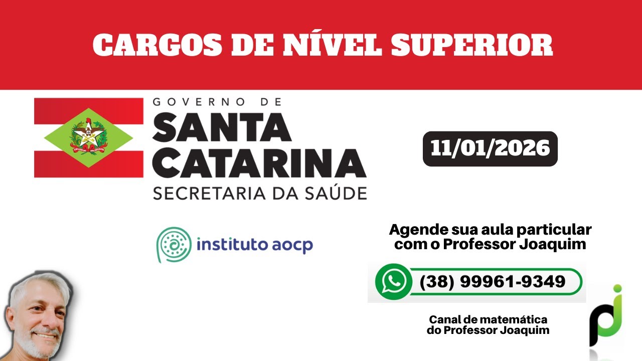 SES SC 2026 (CARGOS DE NÍVEL SUPERIOR)