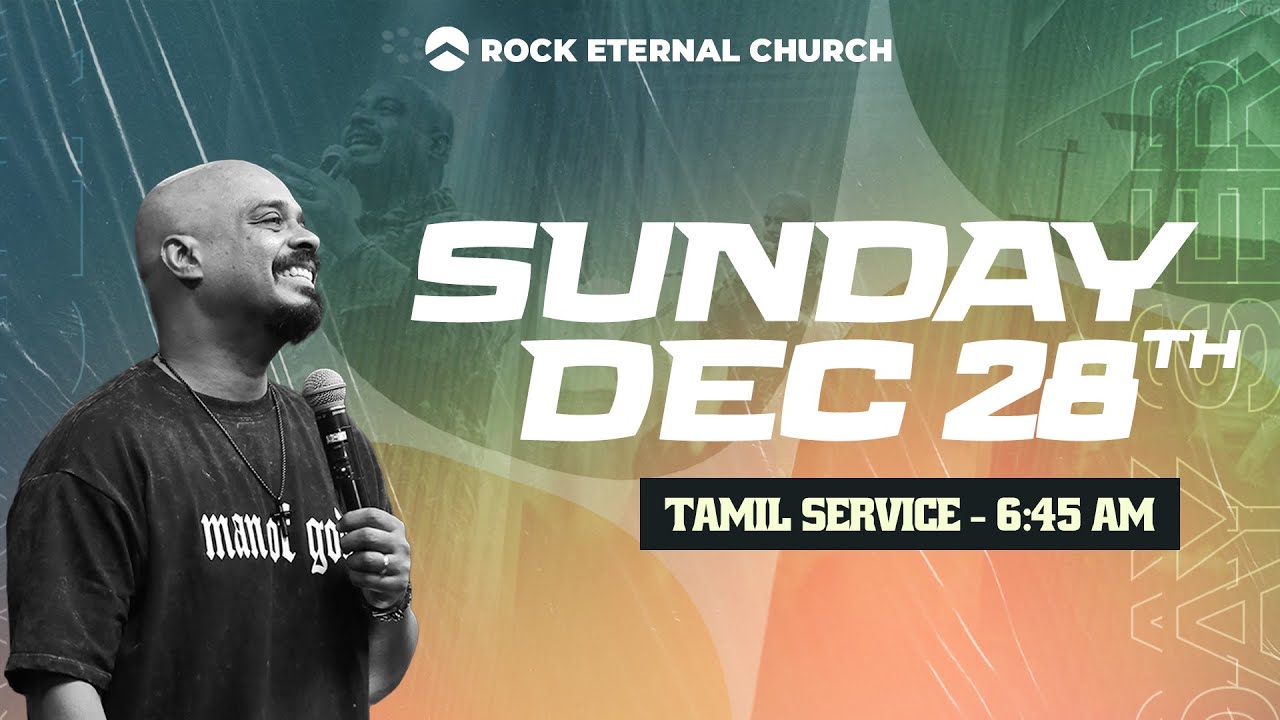 🔴 LIVE | Rock Eternal Church | Tamil Service | December 28th 2025 | 06:45 AM | Ps.REENUKUMAR