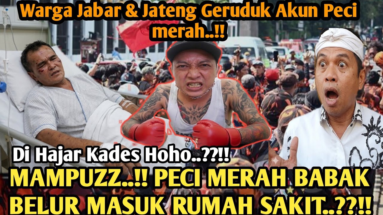 PECI MERAH DI HAJAR KADES HOHO SAMPAI K.O..?!! WARGANET RUJAK PECI MERAH 