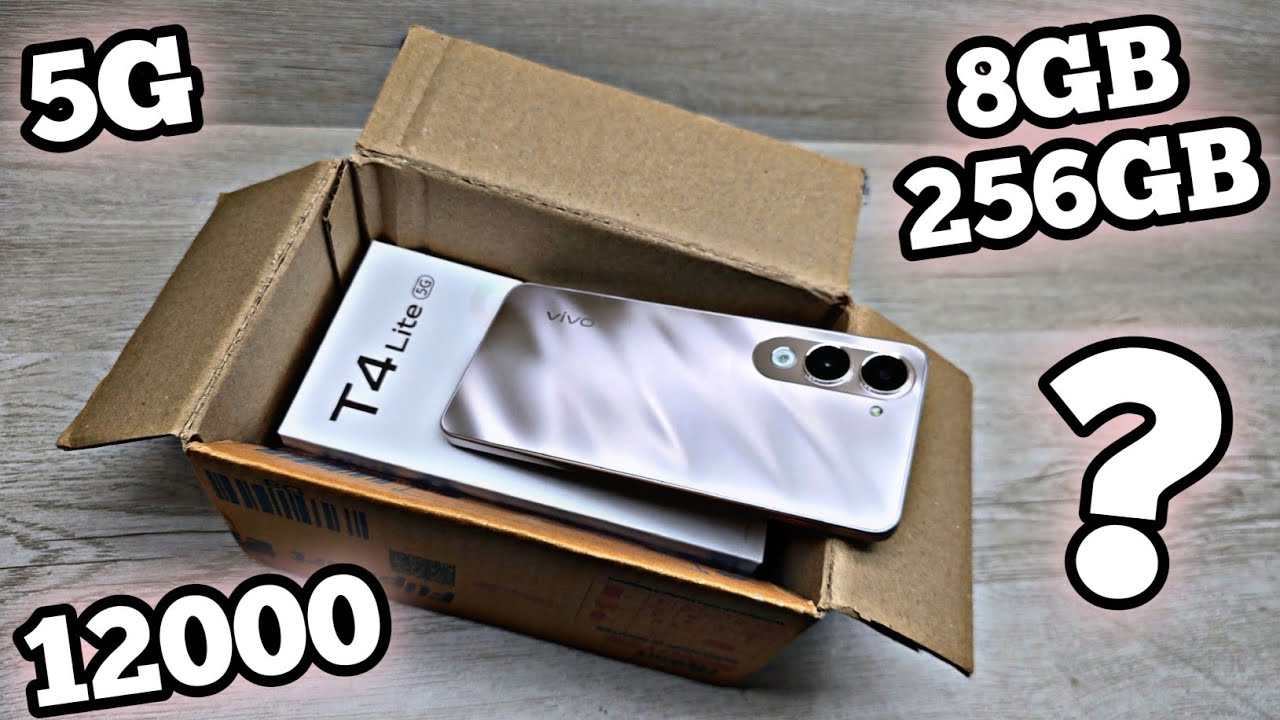 Vivo T4 Lite 5G 8GB/256GB Unboxing - New 5G King ?