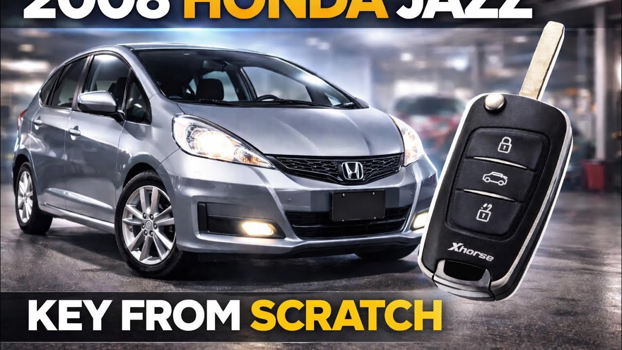 Honda Jazz 2008 Spare Key From Scratch 🔑 | Xhorse Flip Key + VVDI Super Chip | HON66