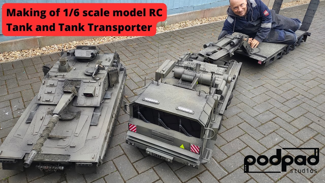1 /6 Scale Tank and Tank Transporter;  working RC model Thomas the Tank. Podpadstudios Build log.