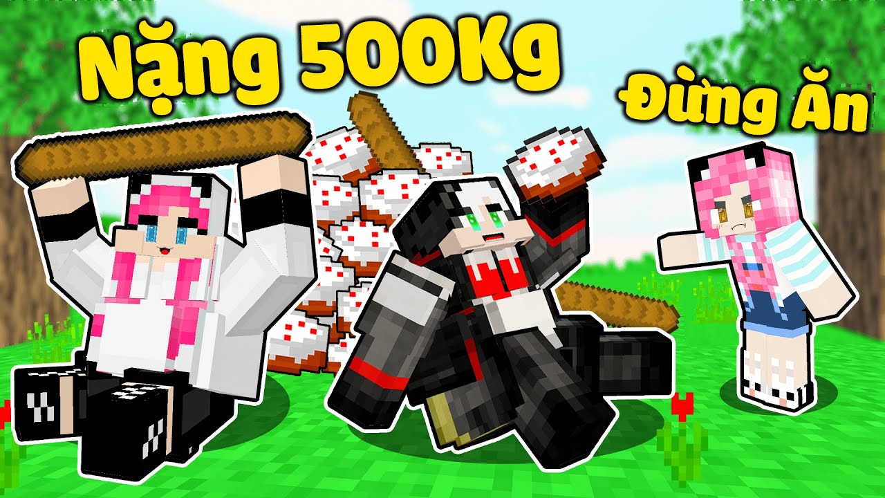 MỀU THỬ THÁCH 24GIỜ GIÚP CHỊ PANDA GIẢM CÂN TRONG MINECRAFT*MỀU HUẤN LUYỆN REDHOOD LÀM SUMO SIÊU MẬP