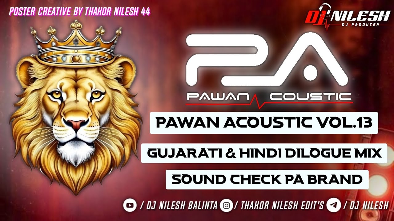 Pa Brand Demo x Gujarati & Hindi Dilogue Mix x Sound Check x Vsr Ki Chakaliokeliye Dj Nilesh Balinta