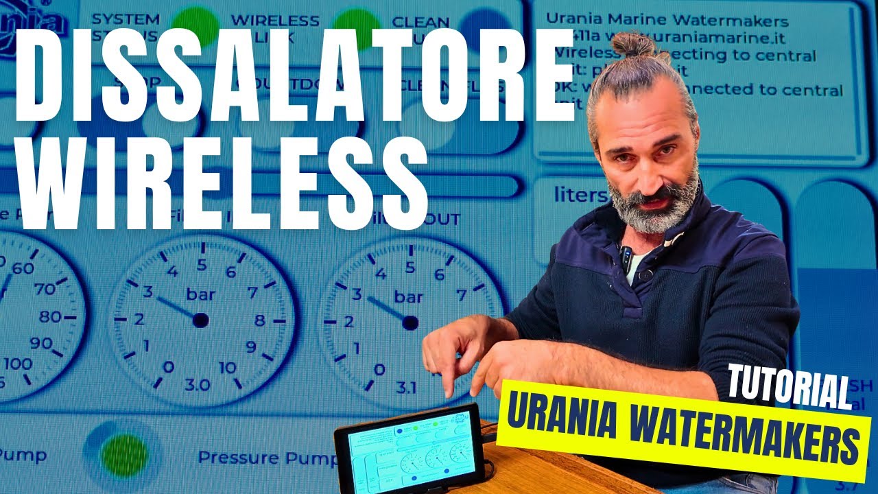 La nuovissima Unità di Controllo Wireless per i dissalatori marini nautici Urania Marine