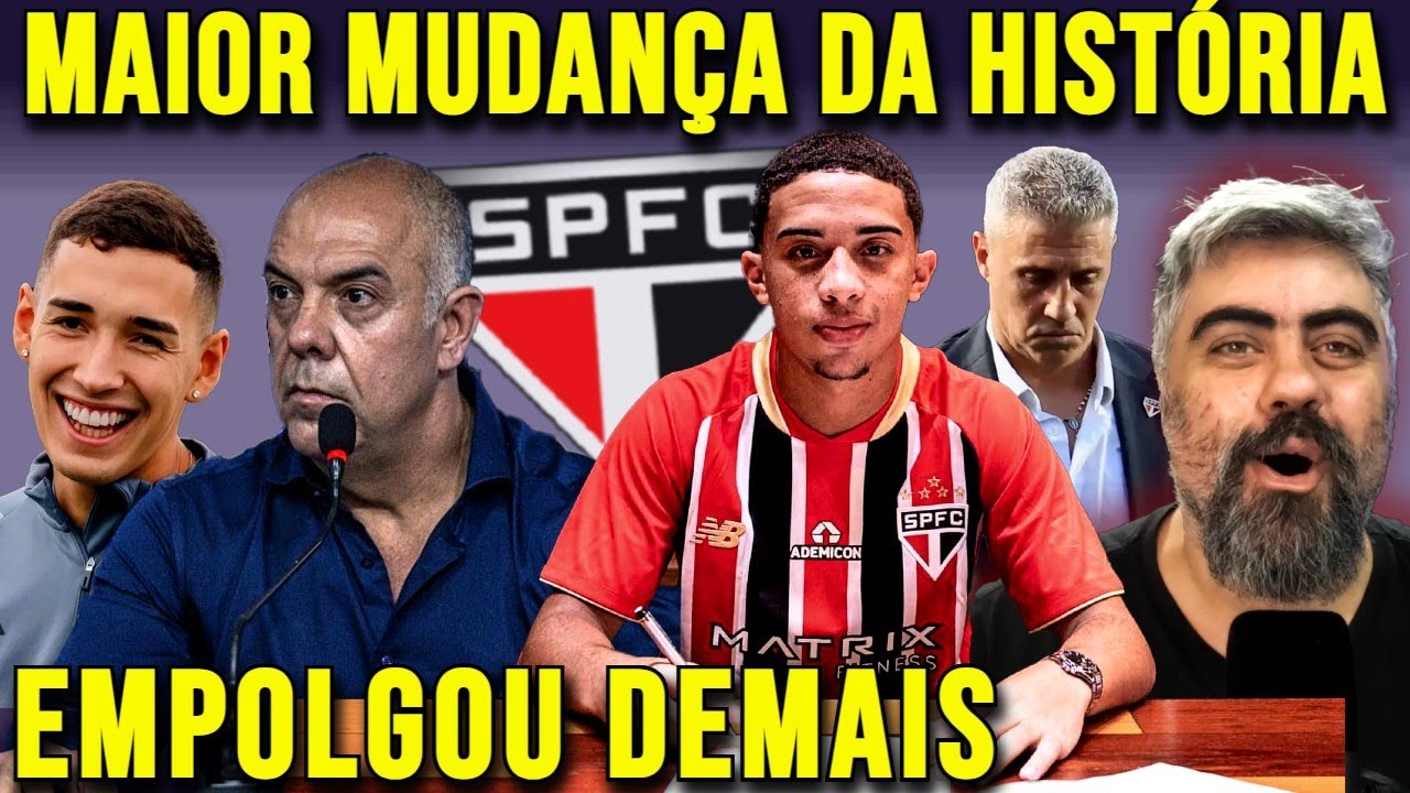 DEMISSÃO ESPERADA!!! SPFC FAZ REFORMULAÇÃO HISTÓRICA E MIRA RETOMADA! SÃO PAULO AGORA TEM REFORÇO!