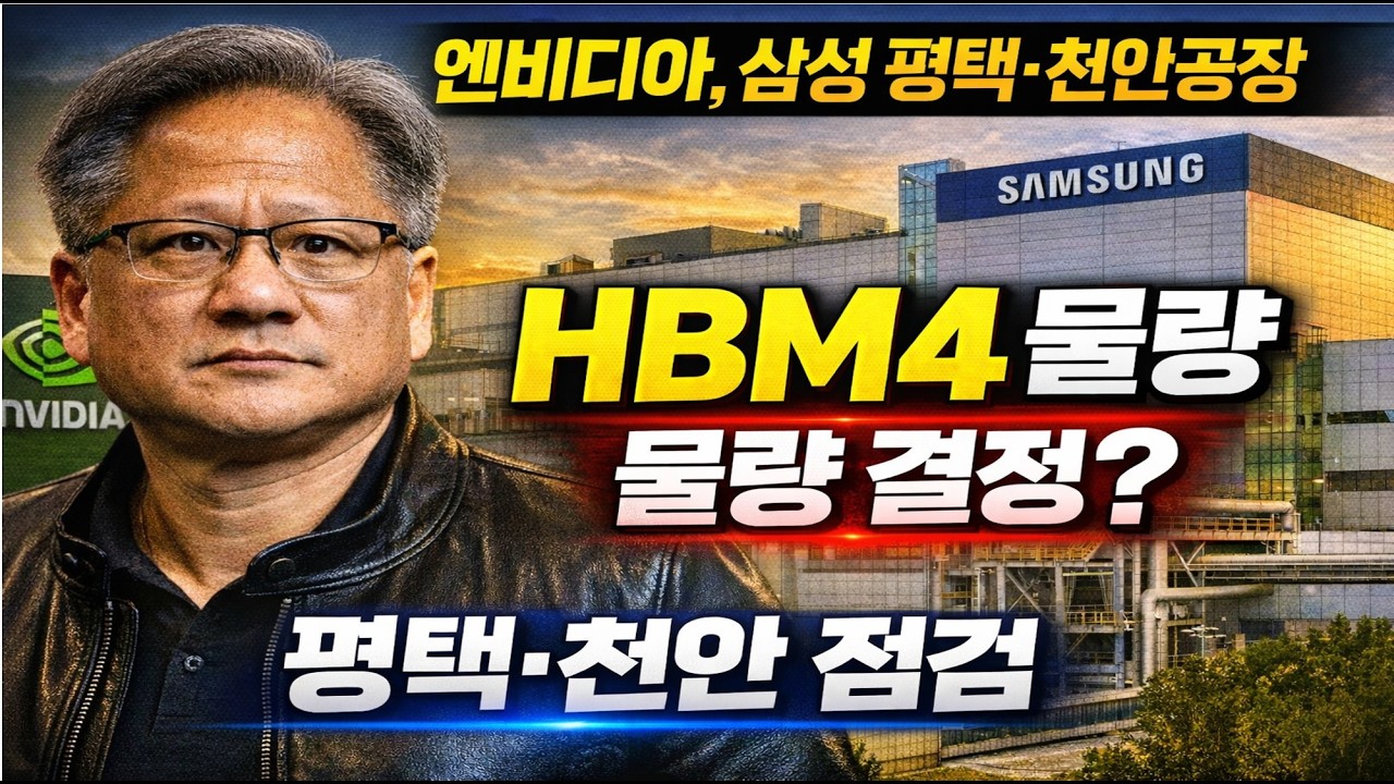 “엔비디아, 삼성 평택·천안공장 직접 검증… HBM4 물량 결정 임박